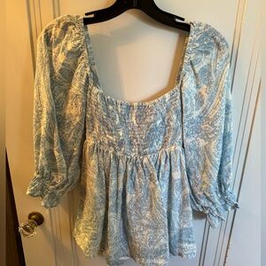 Faithfull the brand linen top